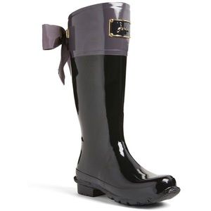 Joules bow rain boots